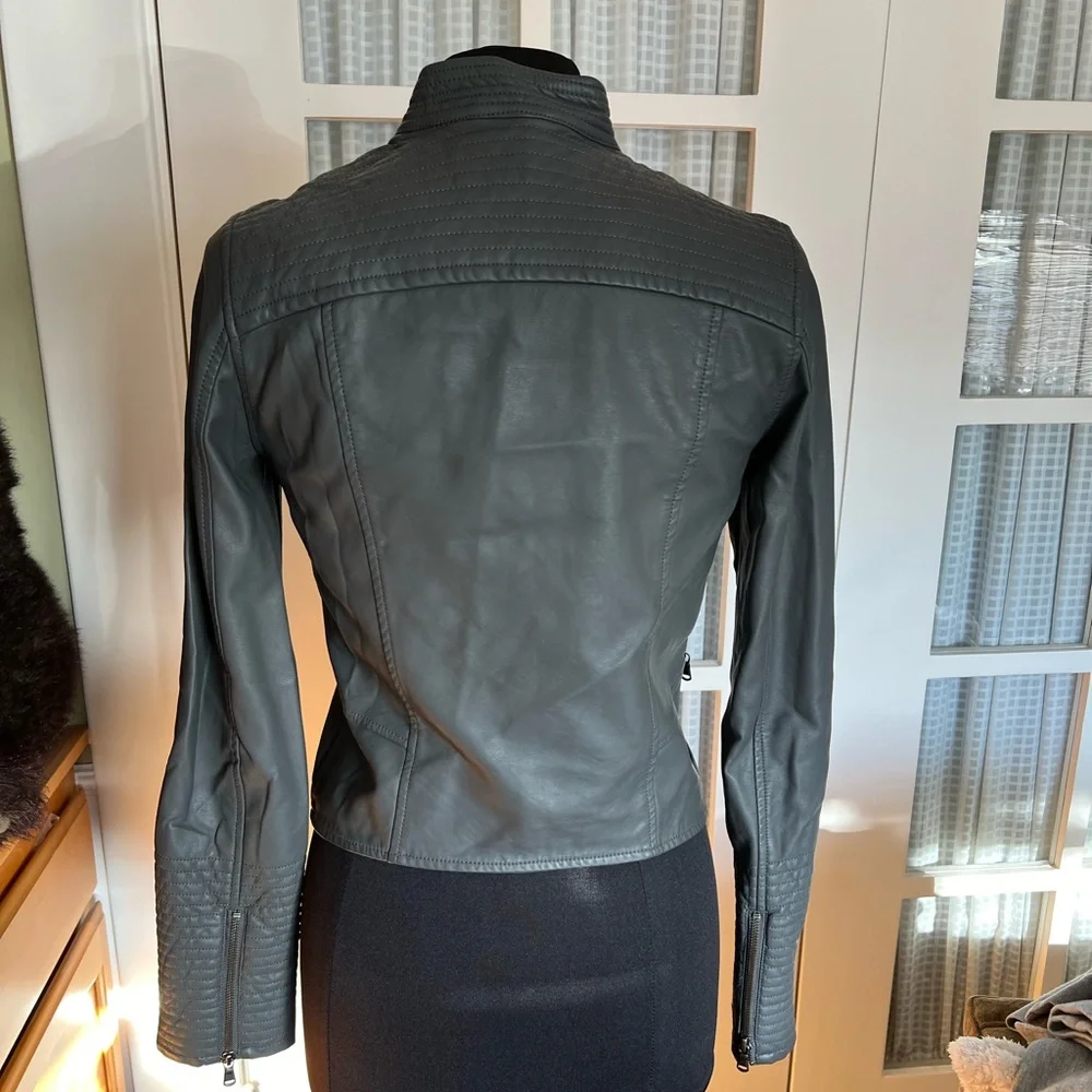 Anthropologie Faux Leather Jacket - Picture 5 of 13
